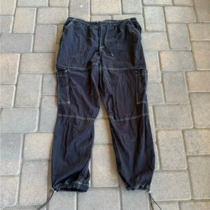 vintage fashion nova black cargo pants